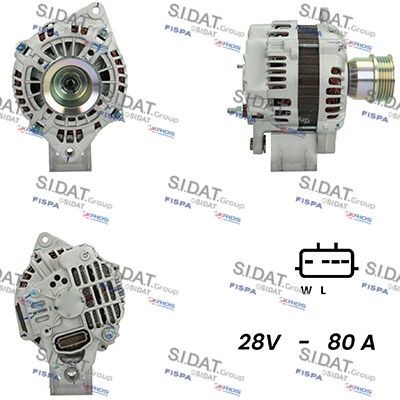 SIDAT A24MH0063A2 Lichtmaschine für RENAULT TRUCKS Kerax LKW in Original Qualität