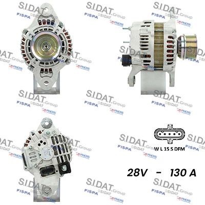 SIDAT 24V, 130A, Ø 72 mm Lichtmaschine A24MH0068 kaufen