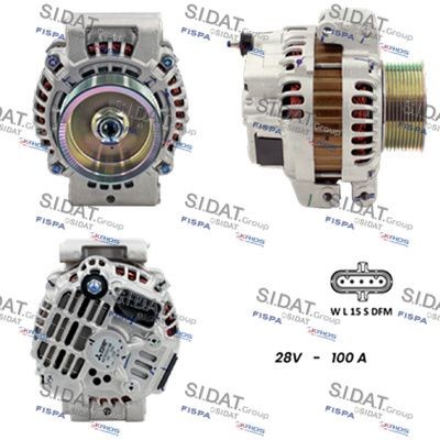 SIDAT 24V, 100A, B+ (M8), Ø 88 mm Generator A24MH0112 buy