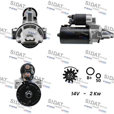 SIDAT S12BH0004A2 Starter motor 7H12 11002 AB