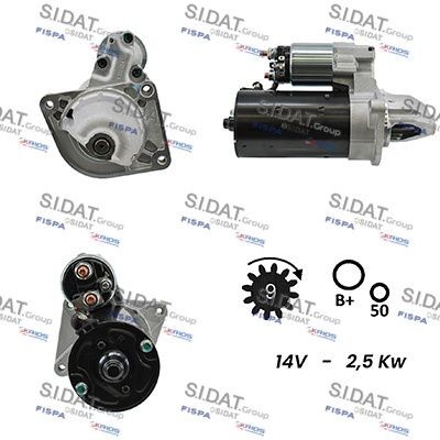 SIDAT S12BH0008A2 Starter motor 2994100