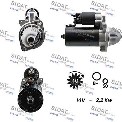 SIDAT S12BH0010A2 Starter motor 51516601
