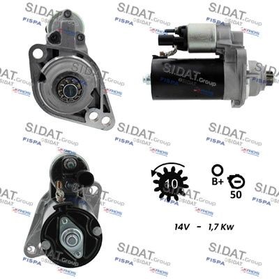 SIDAT S12BH0015A2 Starter motor 02Z 911 024J