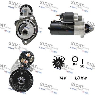 SIDAT S12BH0026A2 Starter motor 068-911-023S