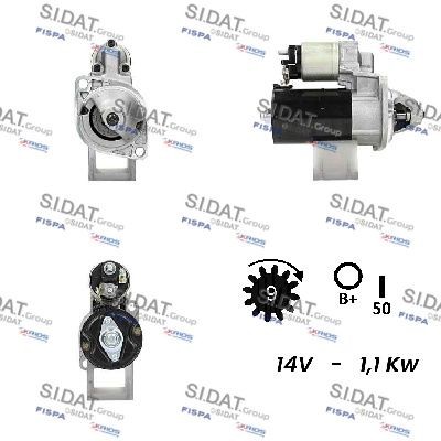 SIDAT S12BH0078A2 Starter motor 58101330