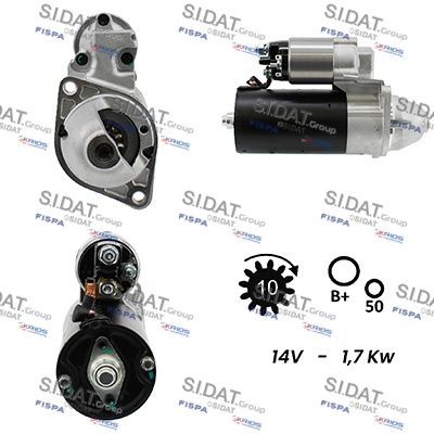 SIDAT S12BH0100A2 Starter motor 0 0 515 129 01 80