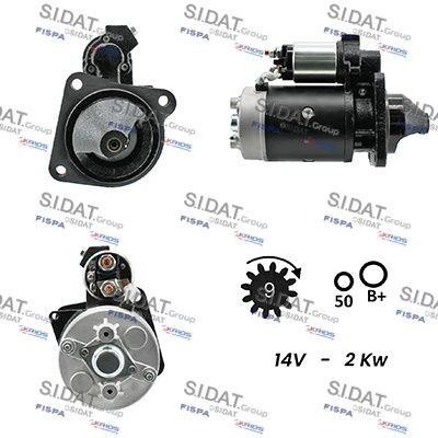 SIDAT S12BH0181A2 Starter motor 4712894
