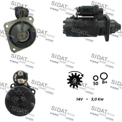 SIDAT S12BH0182A2 Starter motor 8820 5006