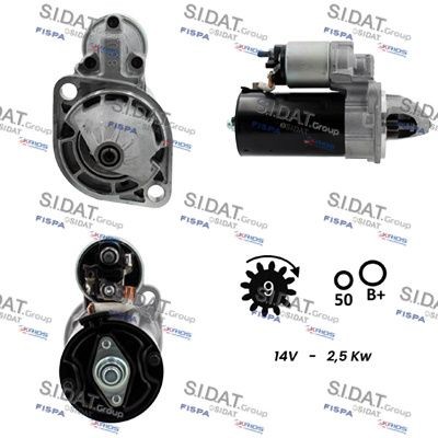 SIDAT S12BH0186 Starter motor 58402680