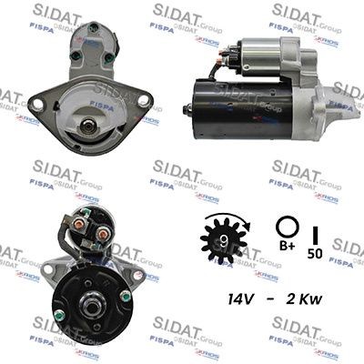 SIDAT S12BH0196A2 Starter motor 185086600