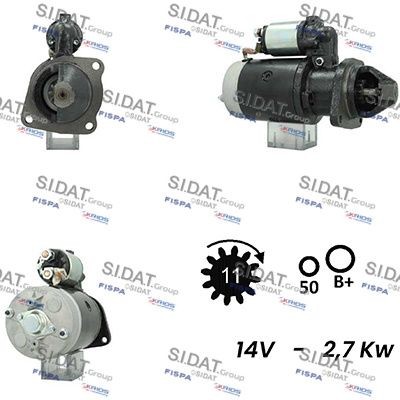 SIDAT S12BH0269A2 Starter motor 321 867 4 R91