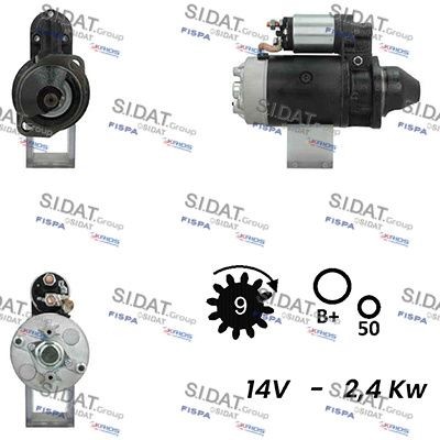 SIDAT S12BH0305A2 Starter motor 5000589041