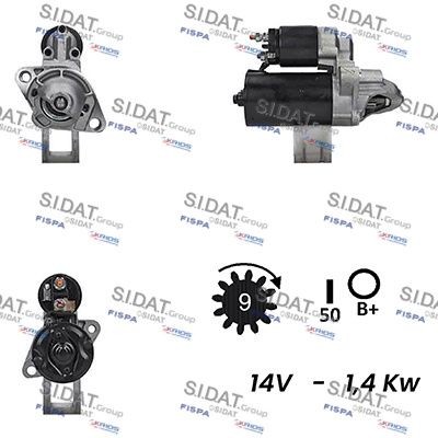 SIDAT S12BH0339A2 Starter motor 078-911-023DX