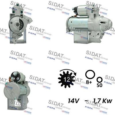 SIDAT S12BH0432 Starter motor 12418583451