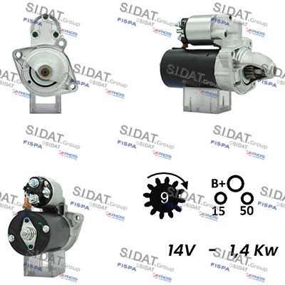 SIDAT S12BH0605A2 Starter motor 12 41 1 402 990