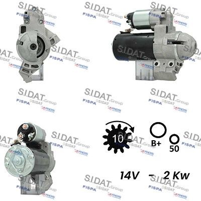 SIDAT S12BH0608A2 Starter motor 12-41-7-801-203