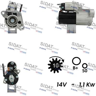 SIDAT S12BH0649A2 Starter motor LR029180