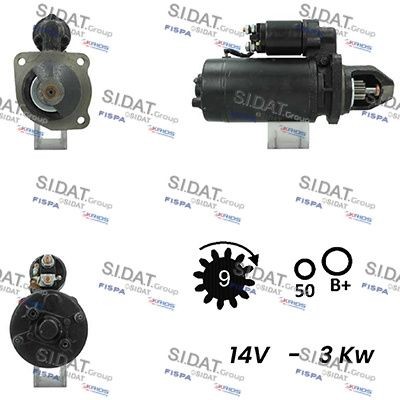 SIDAT S12BH0661A2 Starter motor 896 2687