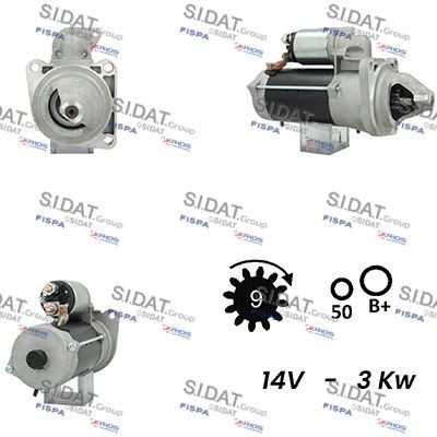 SIDAT S12BH0662A2 Starter motor 4719666