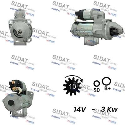 SIDAT S12BH0666A2 Starter motor 5040 3192 9