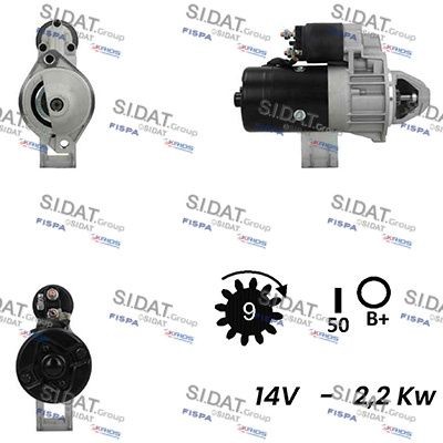 SIDAT S12BH0737A2 Starter motor 069911023B