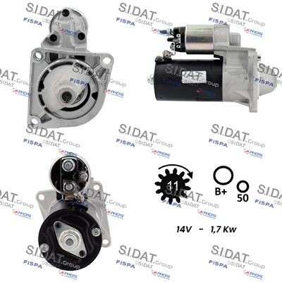 SIDAT S12BH0796A2 Starter motor 51810308