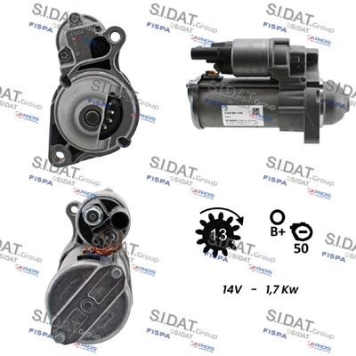 SIDAT S12BH0845 Starter motor 6549061400