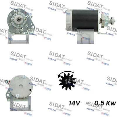 SIDAT S12BS0453A2 Starter motor SE501848