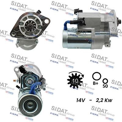 SIDAT S12DE0135A2 Starter motor 28100 67050
