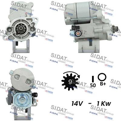 SIDAT S12DE0158A2 Starter motor 16612-63010