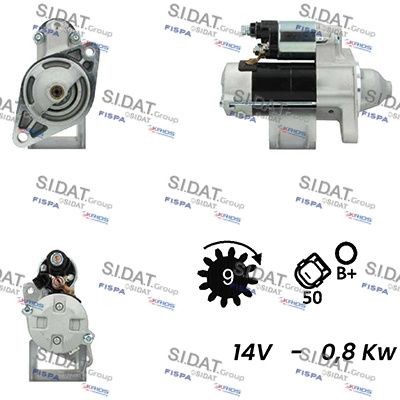 SIDAT S12DE0226A2 Starter motor 2810021030