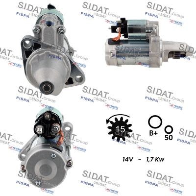 SIDAT S12DE0359 Starter motor 6459060800
