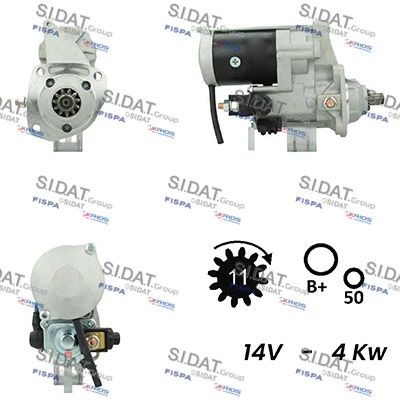 SIDAT S12DE0374 Starter motor RE501294