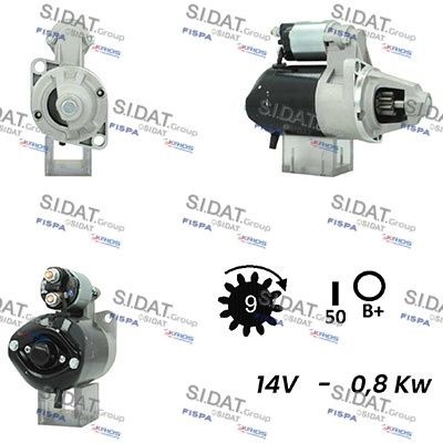 SIDAT S12DE0420A2 Starter motor 28100-40120