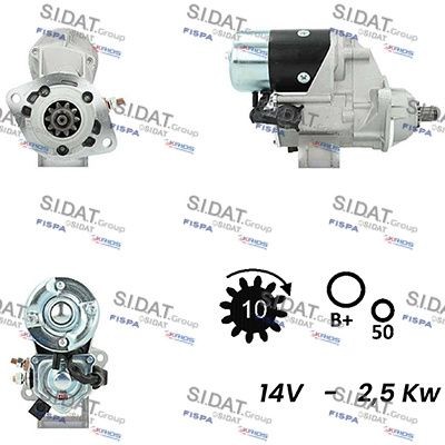 SIDAT S12DE0486A2 Starter motor 3971615