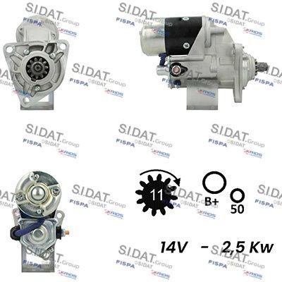 SIDAT S12DE0534A2 Starter motor 5811001690