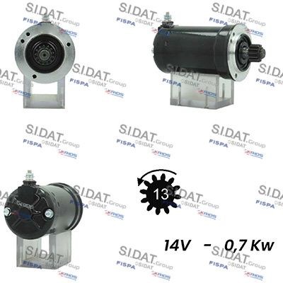 SIDAT S12DE0639A2 Starter motor 270.4.001.1A