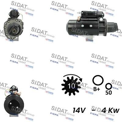 SIDAT S12DE0702A2 Starter motor 9G6941