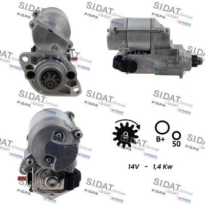 SIDAT S12DE0756 Starter motor 96JV11001AB