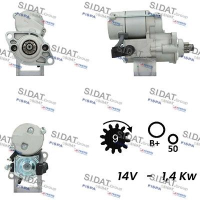 SIDAT S12DE0756A2 Starter motor 96JV11001AB