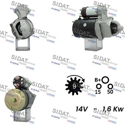 SIDAT S12DR0748A2 Starter motor 3136101