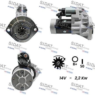 SIDAT S12HT0038A2 Starter motor S 13-126