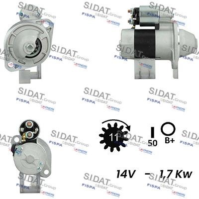 SIDAT S12HT0105A2 Starter motor 12924277010