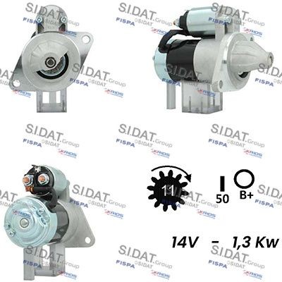 SIDAT S12HT0310A2 Starter motor S114-203