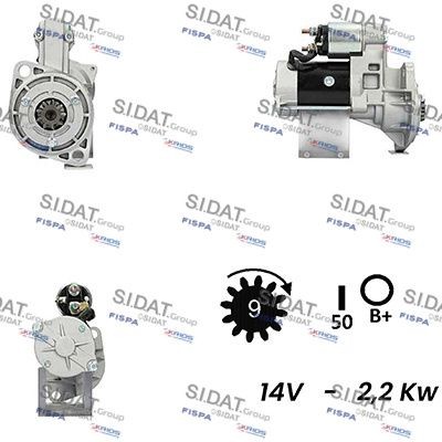 SIDAT S12HT0311A2 Starter motor S13-407A