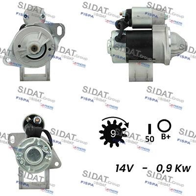 SIDAT S12HT0397A2 Starter motor 11986577012
