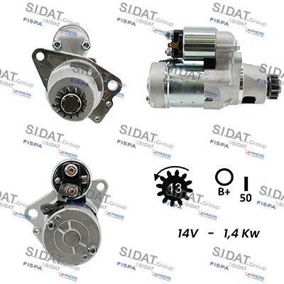 SIDAT S12HT0418A2 Starter motor S114-844