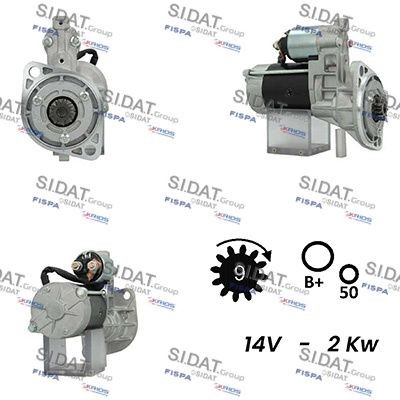 SIDAT S12HT0510A2 Starter motor S13-289