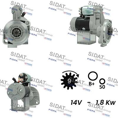 SIDAT S12HT0537A2 Starter motor 8971287470