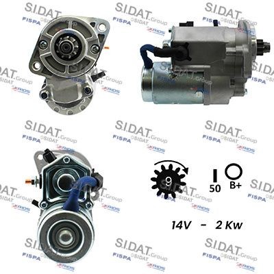 SIDAT S12HY0109A2 Starter motor 36100-27011